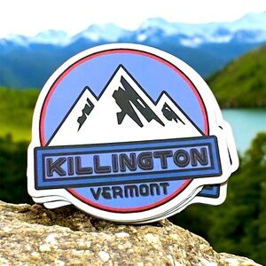 Killington Vermont Matte Finish PVC Removable Waterproof Decor Accent Sticker